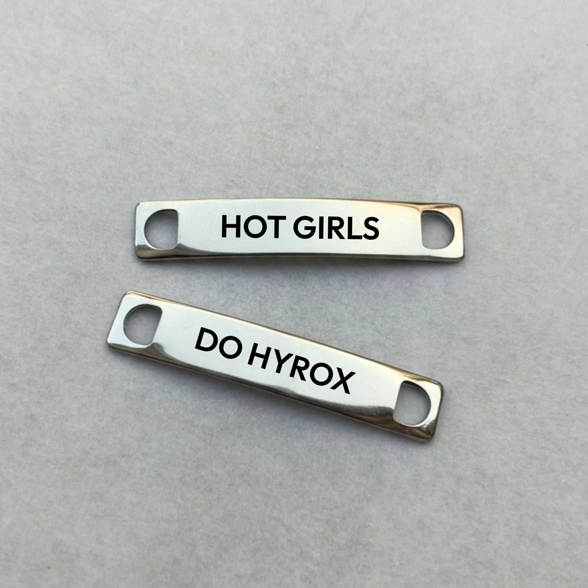 Shoe Tags "HOT GIRLS DO HYROX"