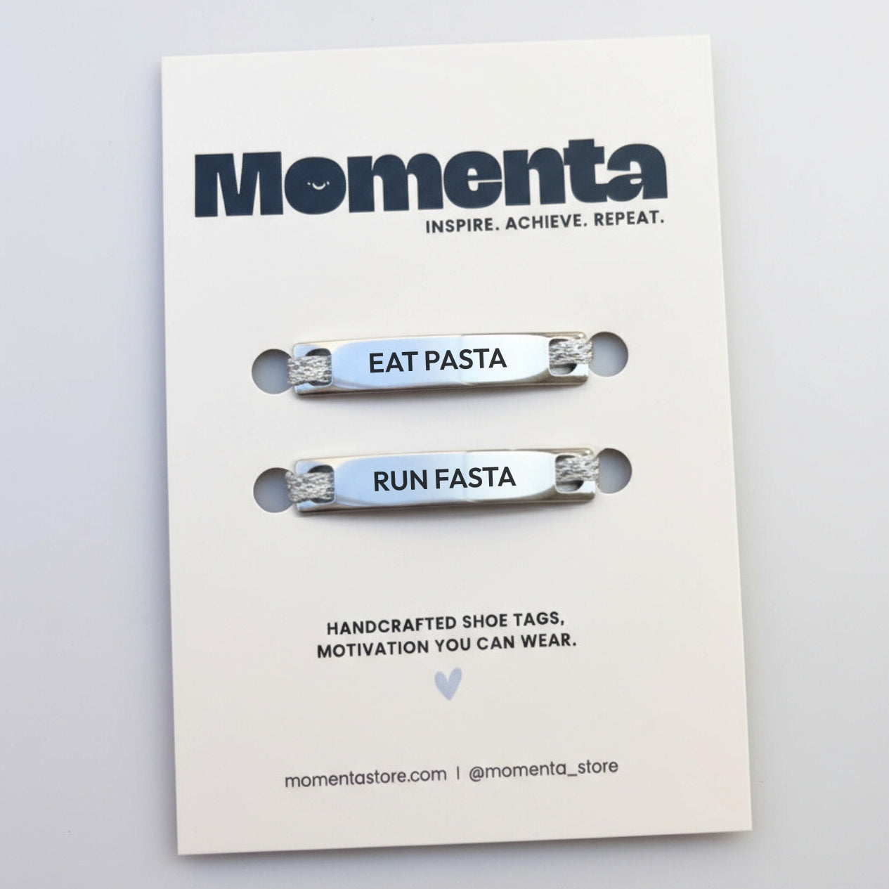 Accessoire running pasta run motivation pour lacets de chaussures