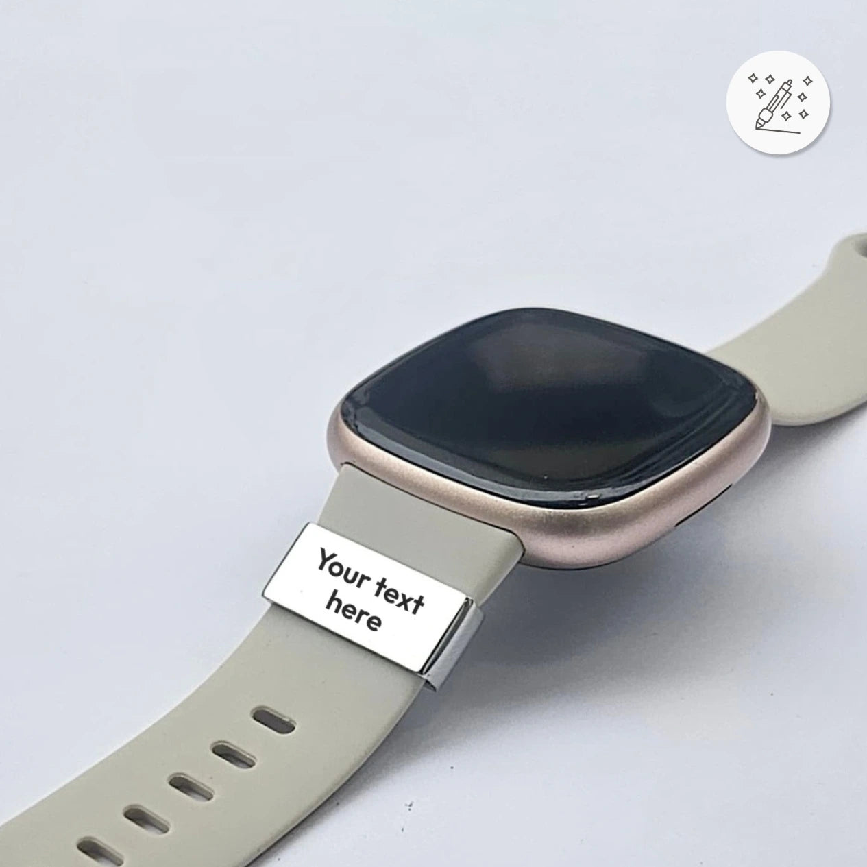 Watch Tag gravé personnalisables, accessoire pour montre de sport, motivation